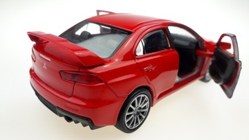 WELLY MITSUBISHI LANCER EVOLUTION X BLUE 1:34 НОВАЯ МЕТАЛЛИЧЕСКАЯ МОДЕЛЬ