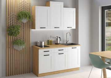 Кухонная мебель LUNA WHITE OAK ARTISAN 150 см