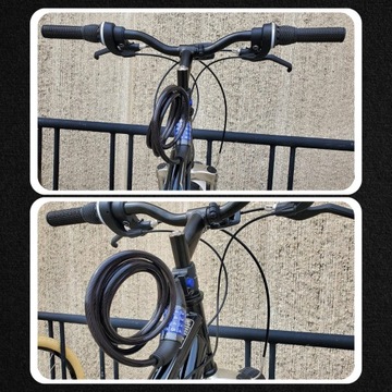 ВЕЛОСИПЕДНЫЙ ЗАМОК ДЛЯ ВЕЛОСИПЕДНОГО ЗАМКА КАБЕЛЬ БЕЗОПАСНОСТИ НАВЕСНОЙ ЗАМОК