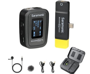 Saramonic Blink500 Pro B5 dwukanałowy bezprzewodowy mikrofon krawatowy z od