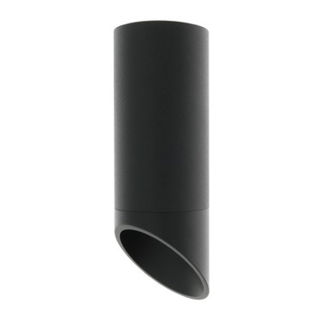 OPRAWA SUFITOWA LED VALDA 16 CM SOPEL RURKA 55 mm CZARNY MAT GU10