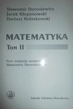 Matematyka tom II - Praca zbiorowa