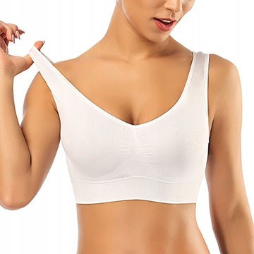 Фирменный бесшовный спортивный бюстгальтер SmartTex BEIGE