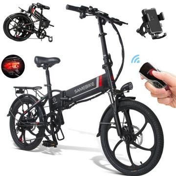 Składany Miejski Rower Elektryczny SAMEBIKE 20LVXD30 48V 80KM 20 