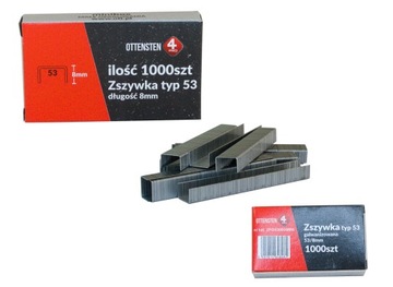 ZSZYWKI TAPICERSKIE TAKER ZSZYWACZ 8mm 1tys TYP53 ocynkowane