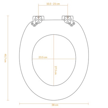 МЕДЛЕННО ЗАКРЫВАЮЩЕЕСЯ СИДЕНЬЕ ДЛЯ УНИТАЗА