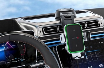 ДЕРЖАТЕЛЬ ДЛЯ АВТОМОБИЛЬНОГО ТЕЛЕФОНА FEEGAR QH400 ЗАРЯДНОЕ УСТРОЙСТВО ИНДУКЦИОННОЕ ОКНО КОКПИТ