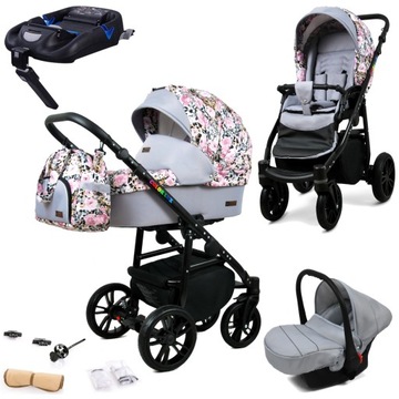 RAF-POL WÓZEK COLORLUX GONDOLA SPACER FOTEL ISOFIX