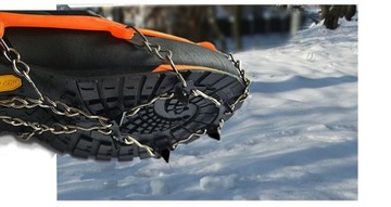 Грипсы для обуви Кошки ледяные шипы Оранжевые 8 x 12 мм