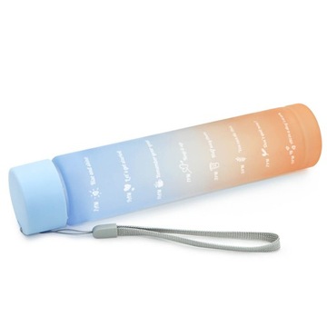 БУТЫЛКА ДЛЯ ВОДЫ БУТЫЛКА С МЕРНОЙ СОЛОМОЙ НАПОМИНАНИЕ FITNESS GYM 2L