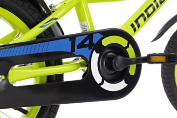 Детский велосипед INDIANA Rock Kid 14 дюймов, салатовый