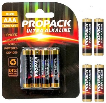 BATERIE ALKALICZNE PROPACK ULTRA AAA - ZESTAW 4 SZT LR03