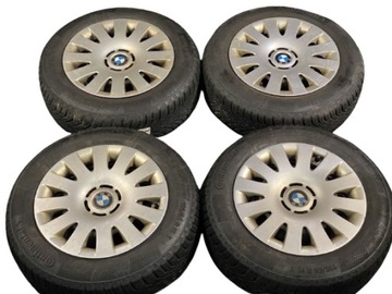 BMW SÉRIE 3 E46 KOLA OCELOVÉ 6.5JX15 IS42 CONTINENTAL ZIMNÍ 195/65R15