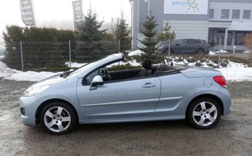 Peugeot 207 CC 1.6 VTi 120KM 2010 Peugeot 207 CC 1.6 120KM Kabriolet Zarejestrowany Klima Grzane fotele 1.6, zdjęcie 3