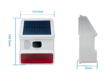 Солнечная беспроводная уличная сирена 433 МГц от AlarmZone