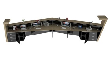 Стойка ресепшн R118, светодиод из спеченного кварца, 600 см