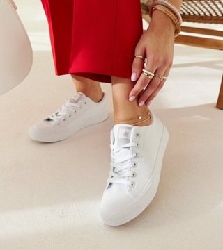Кроссовки Hers женские, белые кроссовки, кроссовки, размер 39