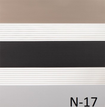 Рулонные шторы день-ночь в кассете со струнными направляющими.