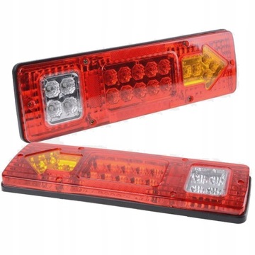 2x LAMPA TYLNA ŚWIATEŁ DO PRZYCZEPKI LED STRZAŁKA