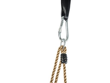 01534_CZE Plastikowa huśtawka dla dzieci - czerwona