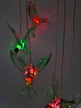 ДЕКОРАТИВНЫЕ ПОДВЕСНЫЕ СВЕТИЛЬНИКИ, РАЗНОЦВЕТНЫЕ КОЛИБРИ, СОЛНЕЧНЫЕ ПТИЦЫ, СОЛНЕЧНАЯ ЛАМПА