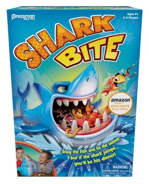 Goliath Games Shark Bite with Bonus Let's Go Fishing Card Game Kids Action