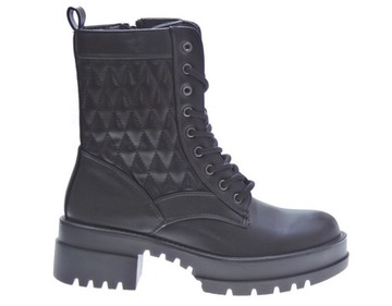 PIKOWANE BOTKI TRAPERY PLATFORMA BLACK r.40