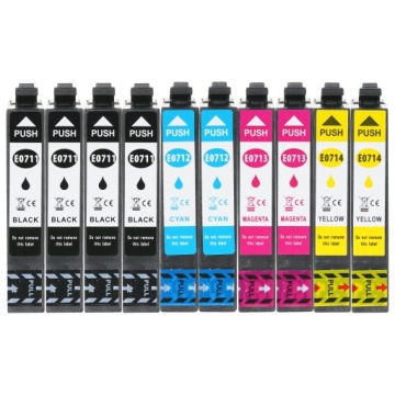 10 чернил для EPSON T0711 Stylus Office BX300F BX310FN