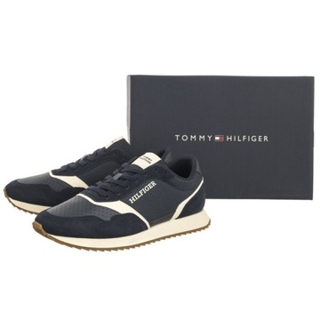 Buty Sneakersy Męskie Tommy Hilfiger Runner Evo Colorama Mix Granatowe