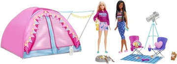 Barbie Let's Go Camping HGC18 Zestaw z Namiotem