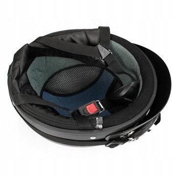 PU SKÓRZANY KASK MOTOCYKLOWY ORZESZEK HEŁM RETRO