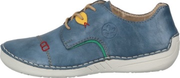 ТУФЛИ RIEKER 950162-05 СИНИЕ ЖЕНСКИЕ ТУФЛИ