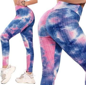 Legginsy KARBOWANE antycellulitowe OMBRE S/M