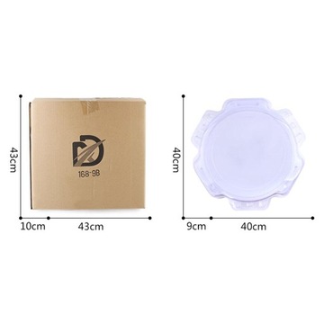 Burst Gyro Stadium Plate Stadium Gifts for Children Birthday White
