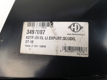 BLATNÍK LEVÝ PŘEDNÍ FIAT SCUDO 2007-2016 3497007