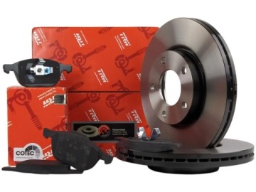 TRW TARCZE + KLOCKI PRZÓD MAZDA 3 BK BL 278MM