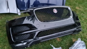 Jaguar F-pace zderzak przod maska lampy