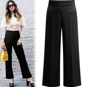 Klasyczne, proste, damskie spodnie plus size