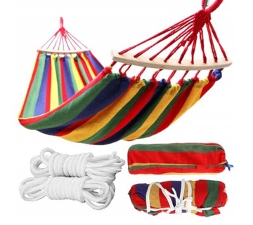 DWUOSOBOWY HAMAK OGRODOWY stelaż 280x160
