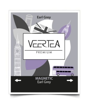 Чайный сервиз Veertea черный фруктовый 90 шт BIG MIX