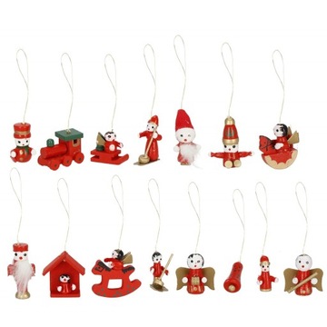 Деревянные рождественские елки украшения 30 безделушек для рождественской елки