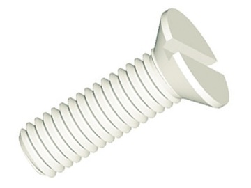 Śruba z poliamidu stożkowa; proste; M6x12mm-1szt