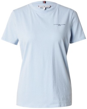 T-shirt damski TOMMY HILFIGER błękitny z logo L