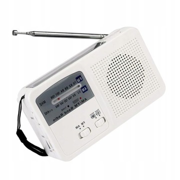 Przenośne przydatne radio awaryjne z baterią