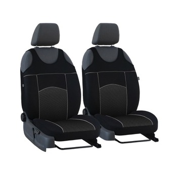 Pokrowce koszulki przód 1+1 Tuning 4 czarne do Opel Meriva
