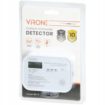 ЖК-датчик угарного газа, датчик угарного газа, работает от батареи