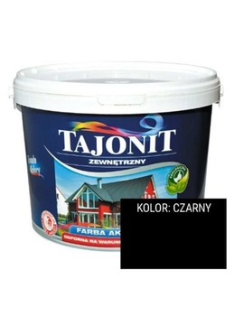 TAJONIT - akrylowa farba zewnętrzna CZARNY | 1l