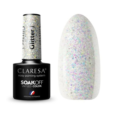 Claresa Lakiery hybrydowe 5ml Glitter 1