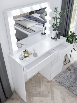 БЕЛЫЙ ТРУБОЧНЫЙ СТОЛИК 12 СВЕТОДИОДОВ С ЛАМПОЧКОЙ T4 VISION