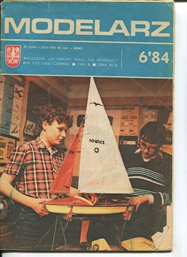 Modelarz 6/1984 Jak-7, radziecki okręt patrolowy Brylant
